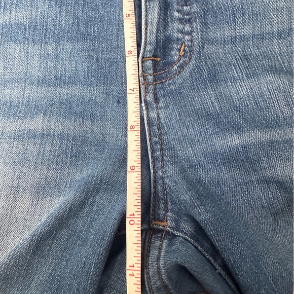 Madewell Jeans Womens 29 ankle 9" High Rise Skinny Distressed J6523 raw hem - Picture 10 of 10